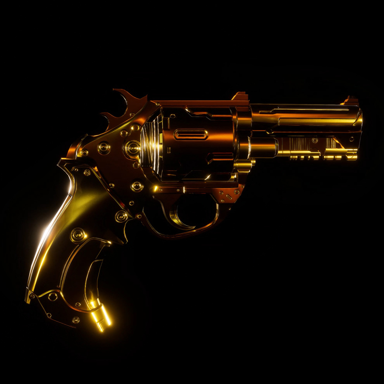 Cybercore-X Pistol - Pure Gold